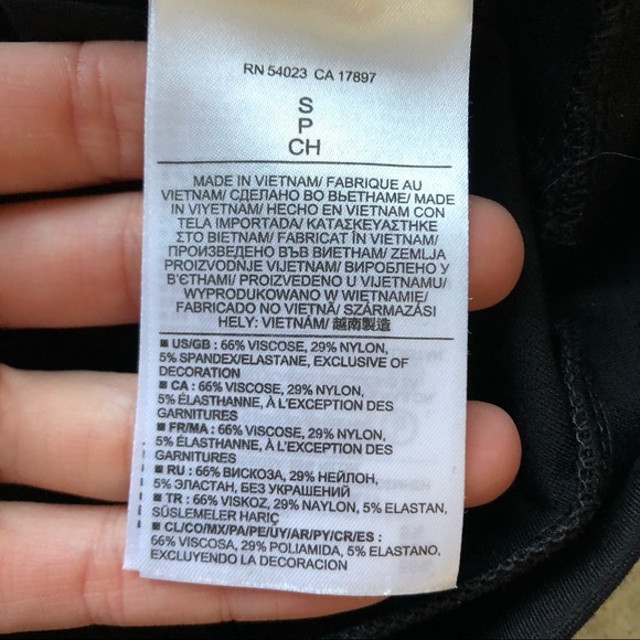 Banana Republic black top with mesh - Picture 10 of 13